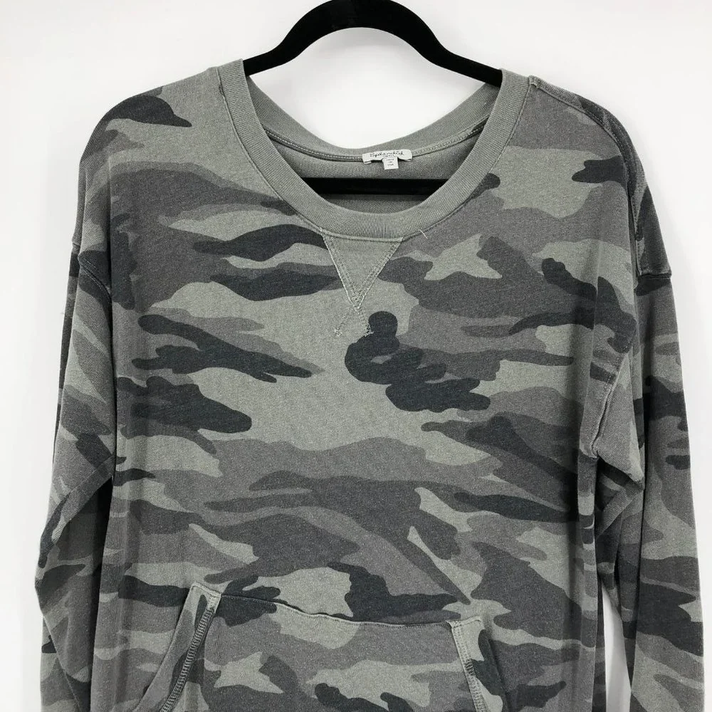 Splendid Green Camouflage Sweater Dress | Made in USA - Picture 4 of 6